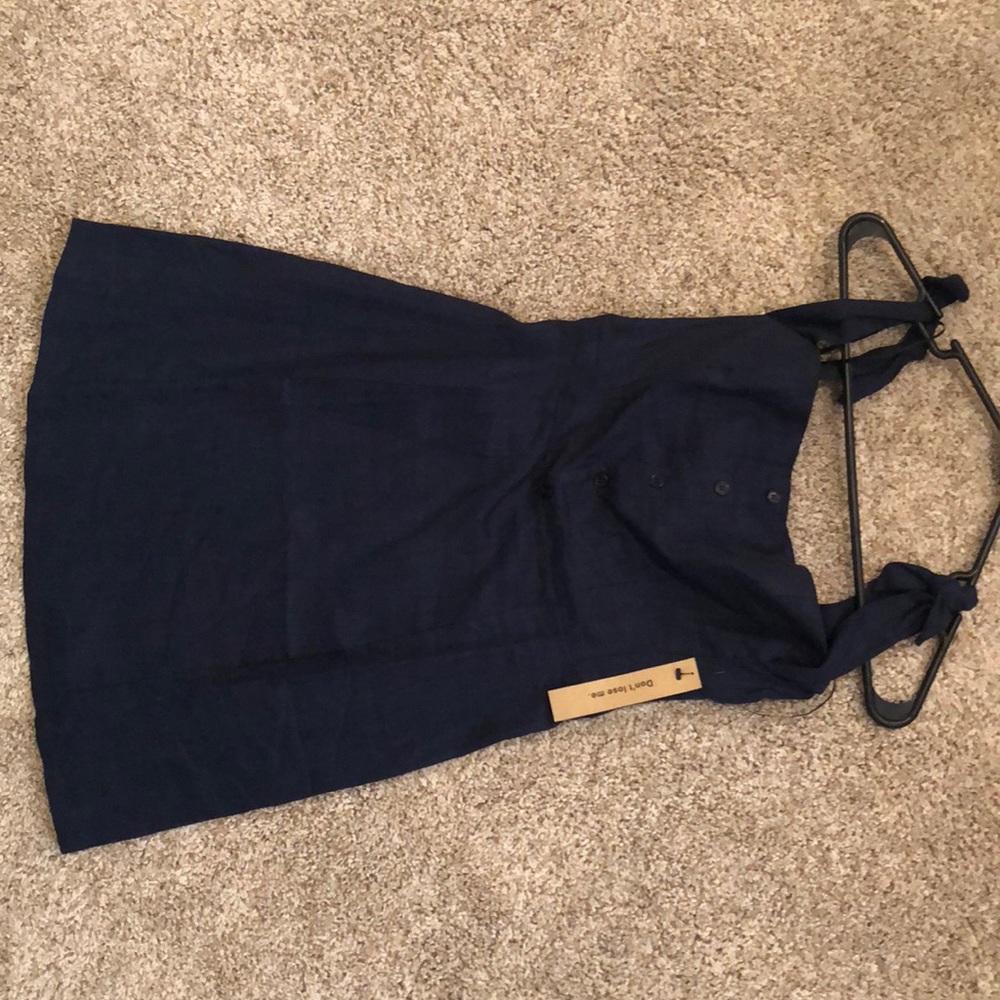 Reformation Navy Dress, Size Small